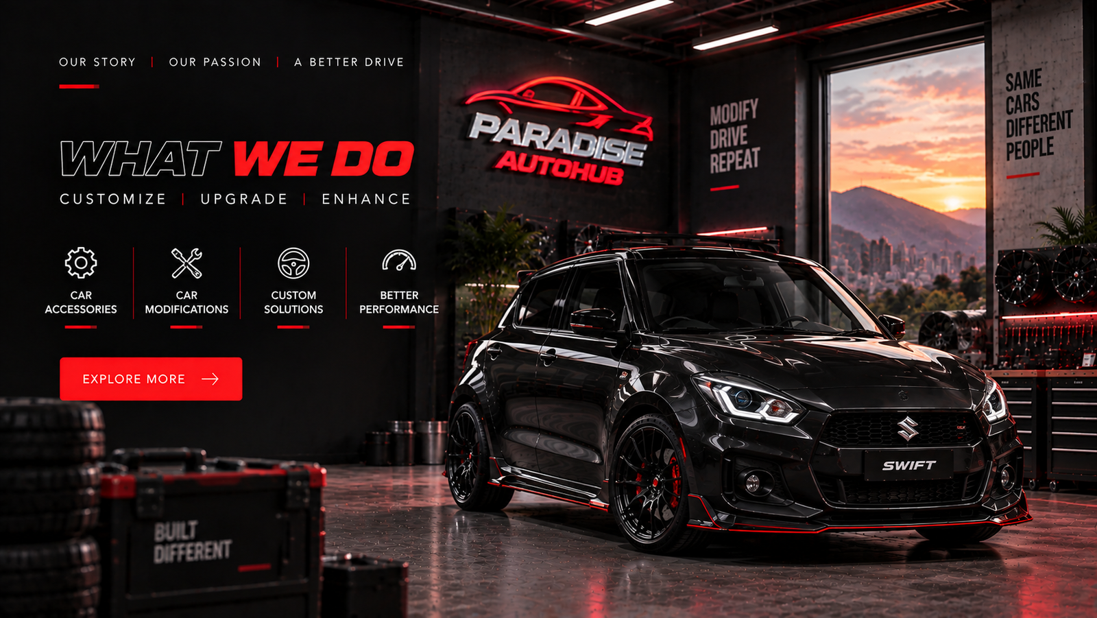 Paradise AutoHub products and modification parts