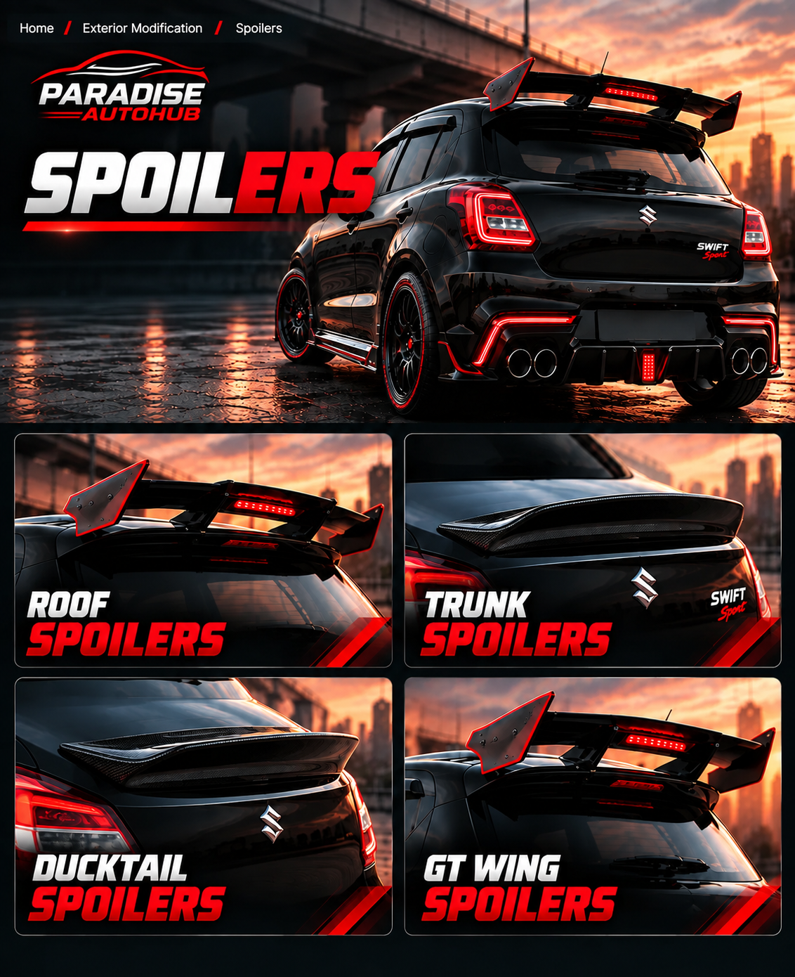 Spoilers - Paradise Autohub